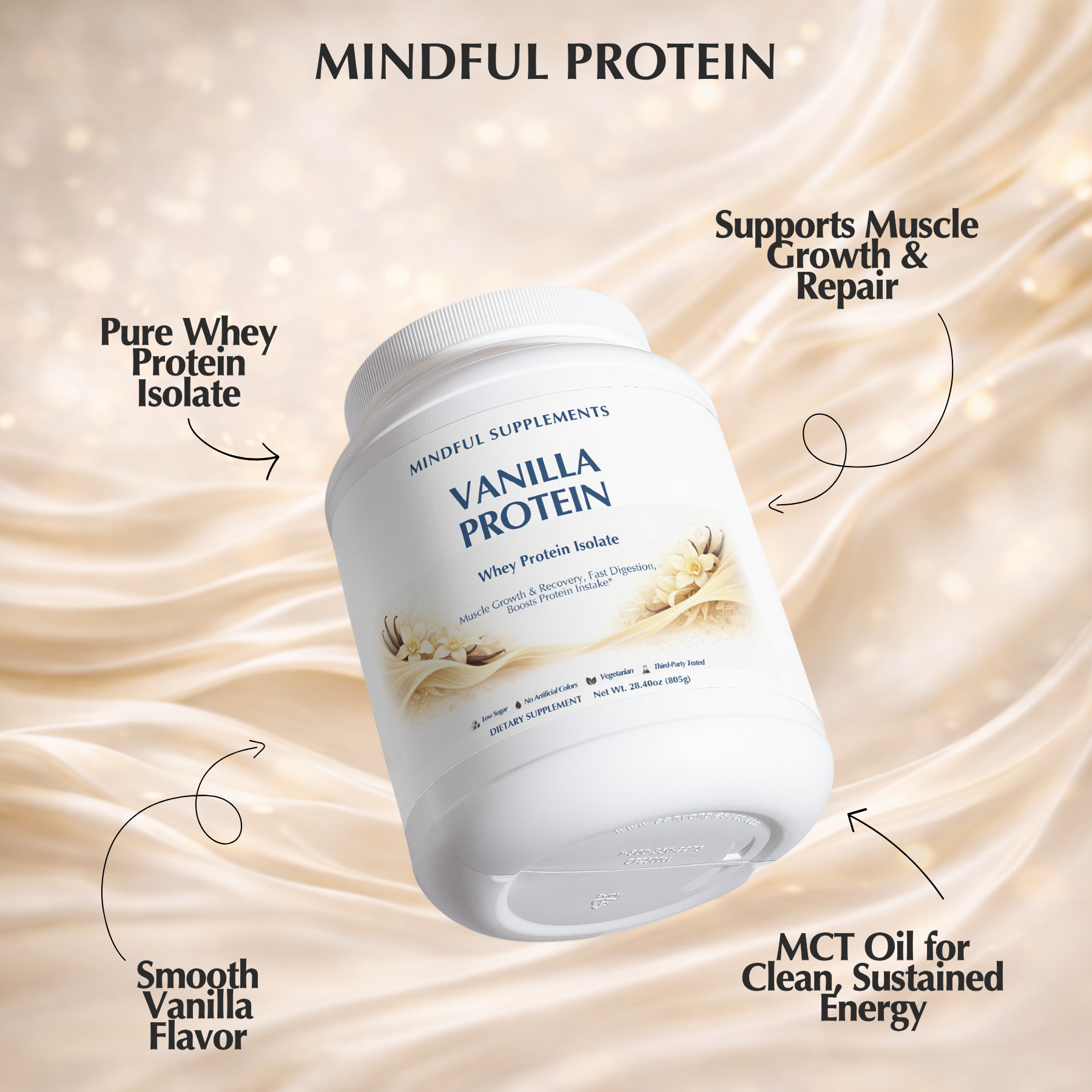 Advanced 100% Whey Protein Isolate (Vanilla)