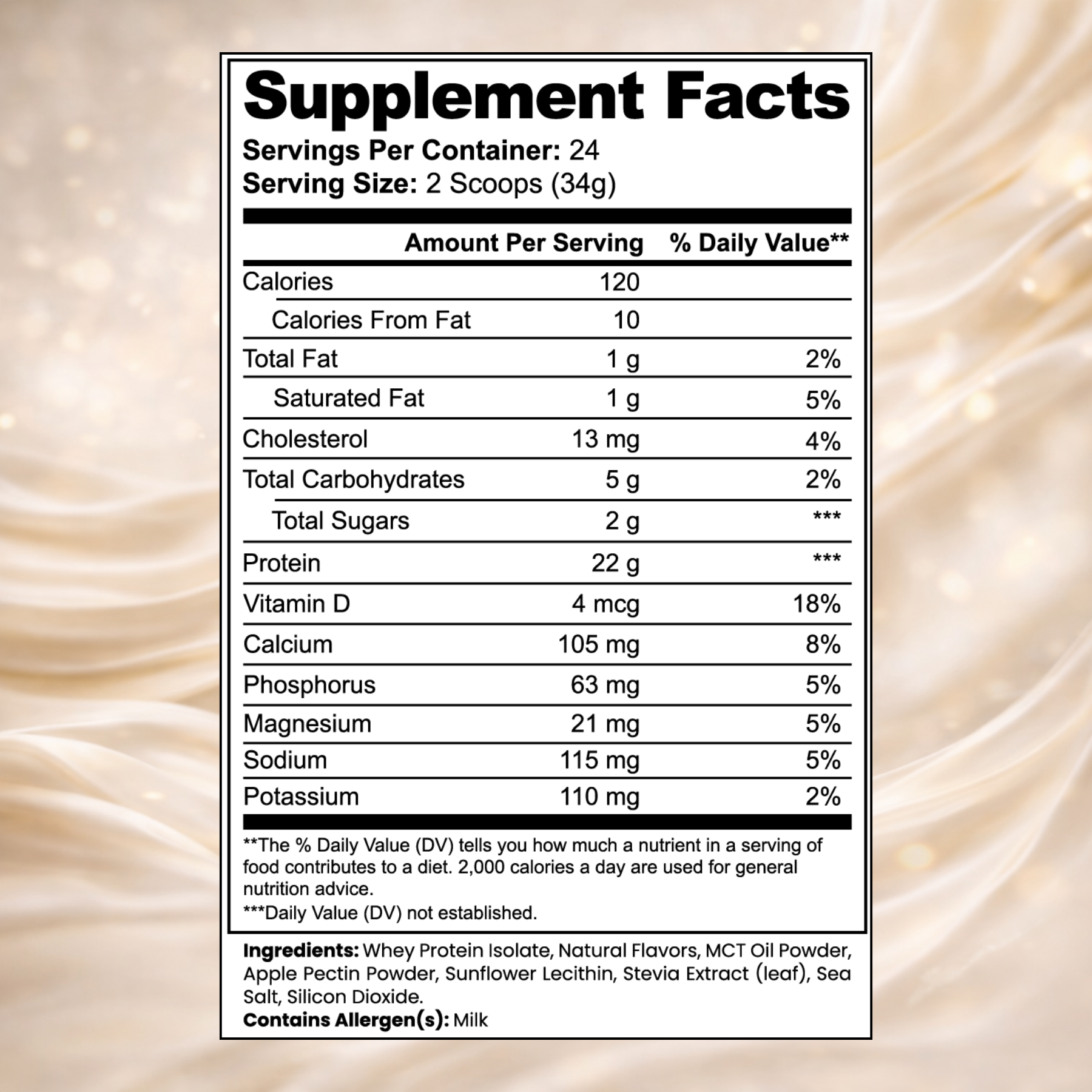 Advanced 100% Whey Protein Isolate (Vanilla)